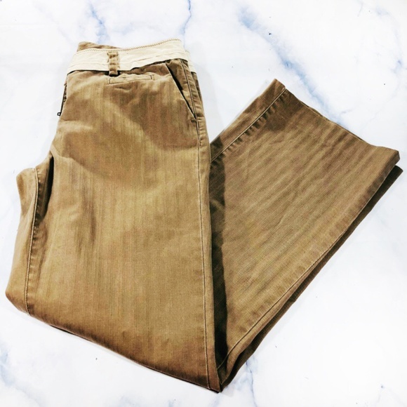 Anthropologie Pants - Anthropologie Elevenses Wide Leg Striped Trousers